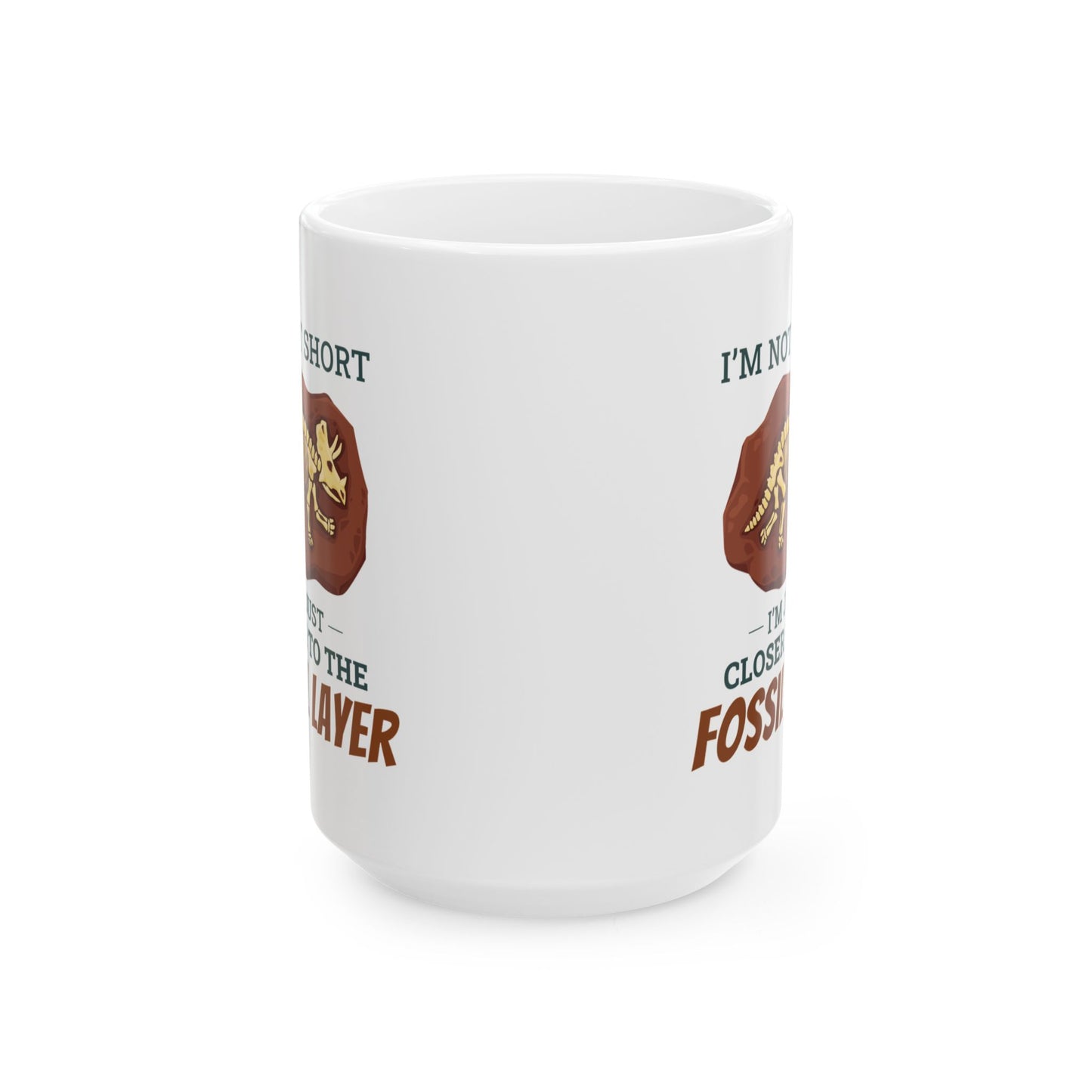 Dinosaur Fossil Mug - Closer to the Fossil Layer Design