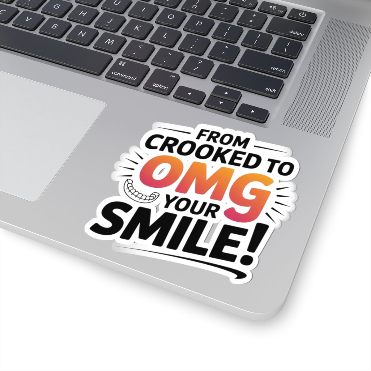 Crooked to Perfect Sticker - Braces Journey Decal for Orthodontics Patients