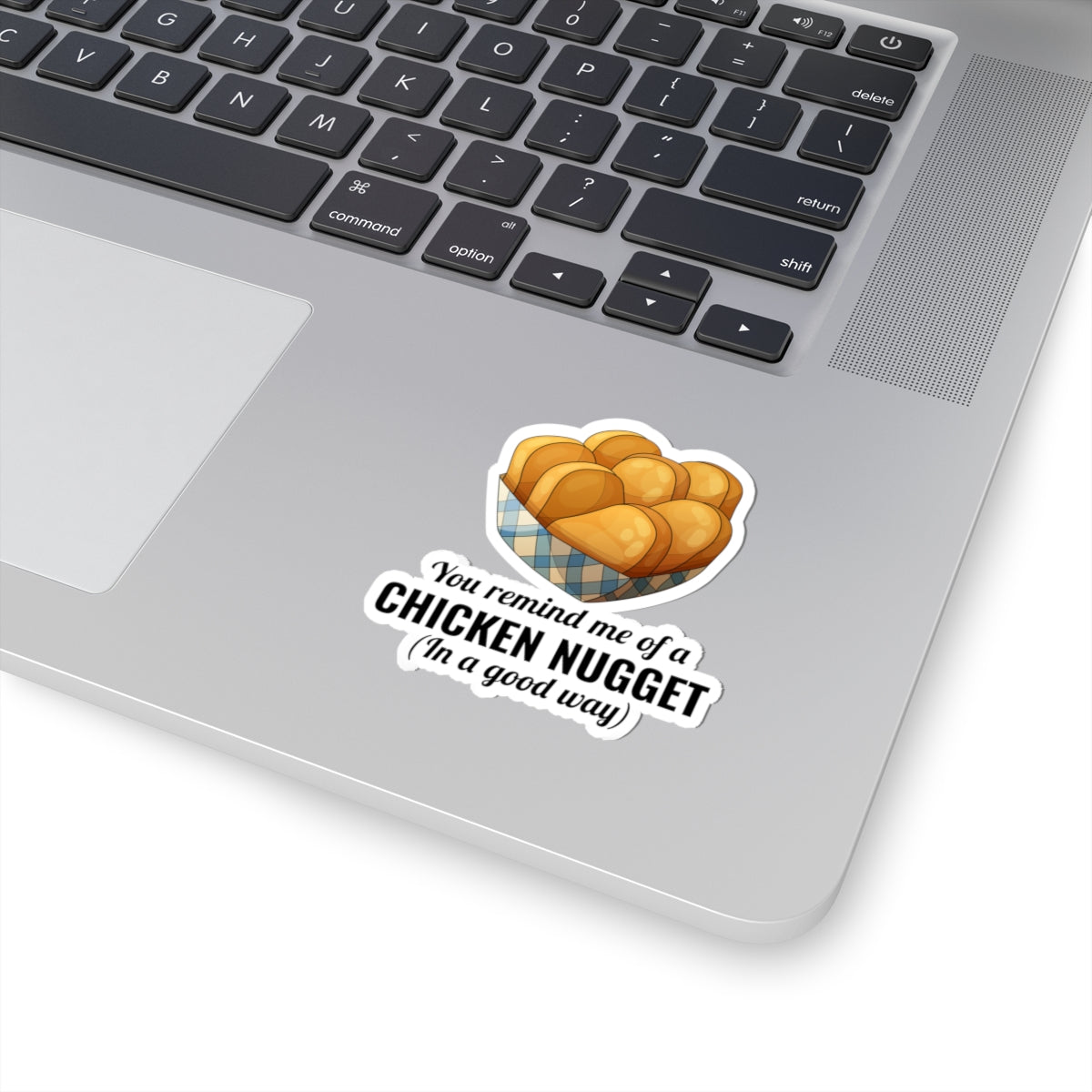 Chicken Nugget Compliment Sticker - Whimsical Food Vinyl Decal for Friends & Food Lovers