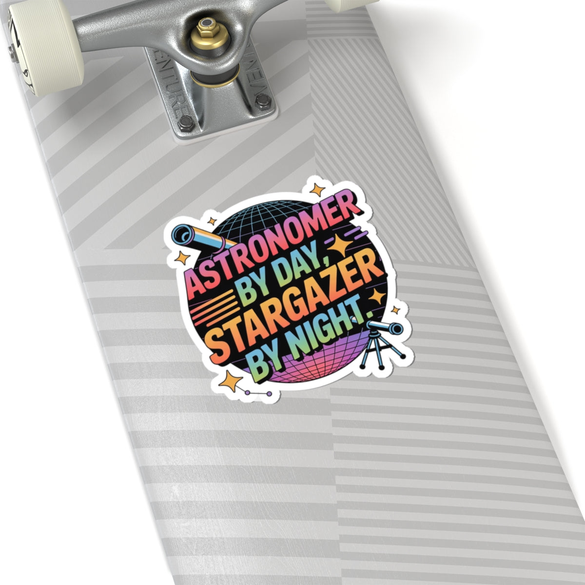 Astronomer Stargazer Sticker - Astronomy Vinyl Decal for Space Enthusiasts and Scientists