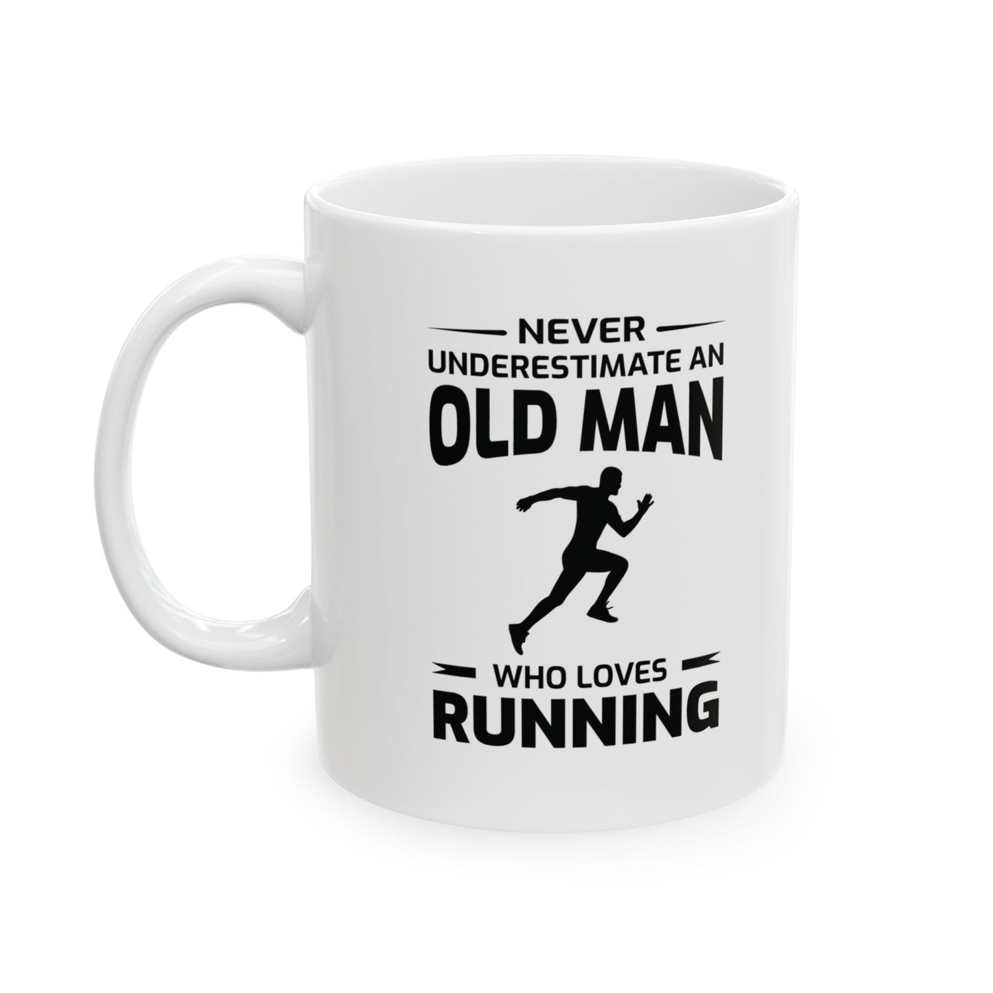 Laufbecher - Läufergeschenk, Senior Runner, Lustiges Laufzitat