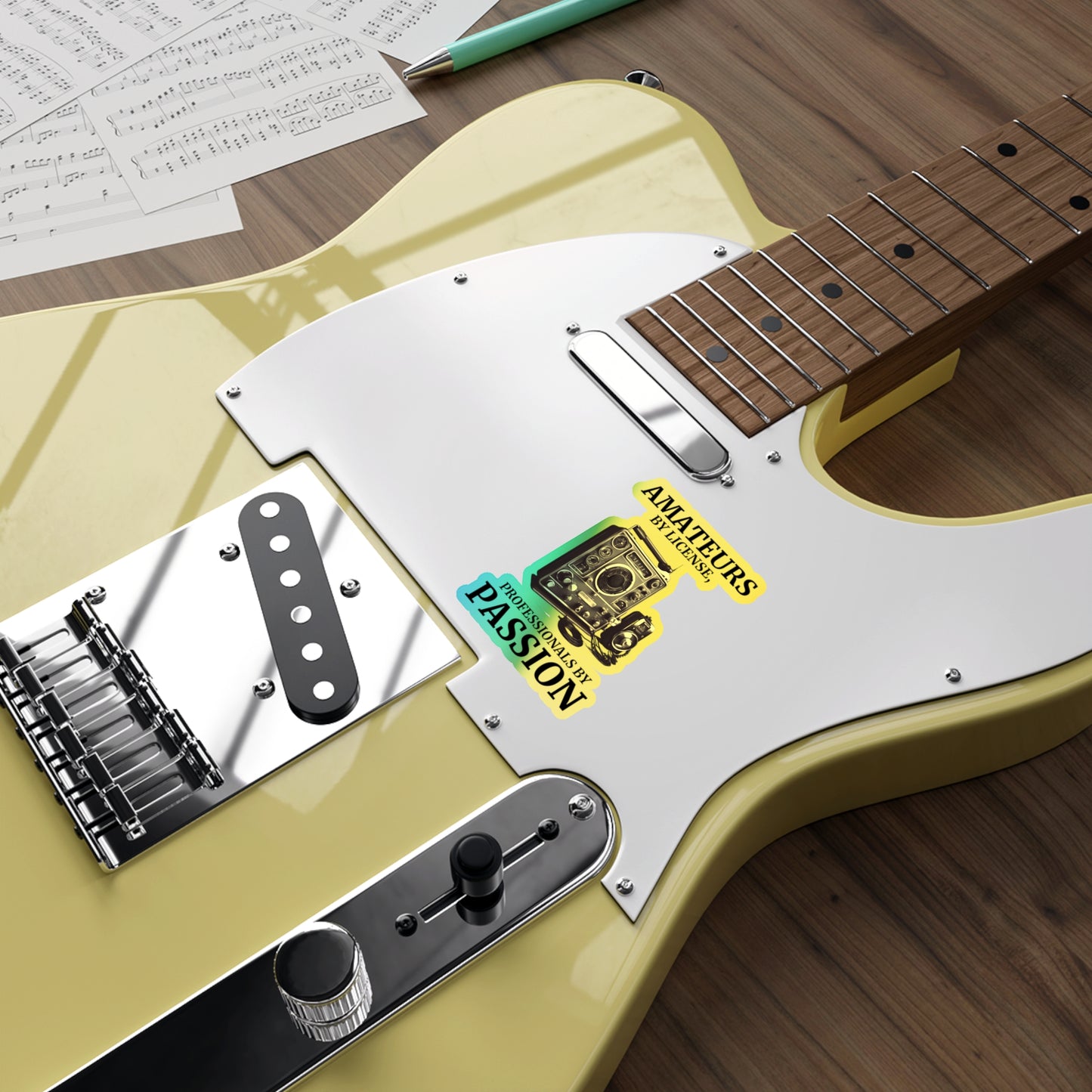 Amateur Ham Radio Operator Stickers Holographic Vinyl Decal - Licensed Operators & Radio Enthusiasts