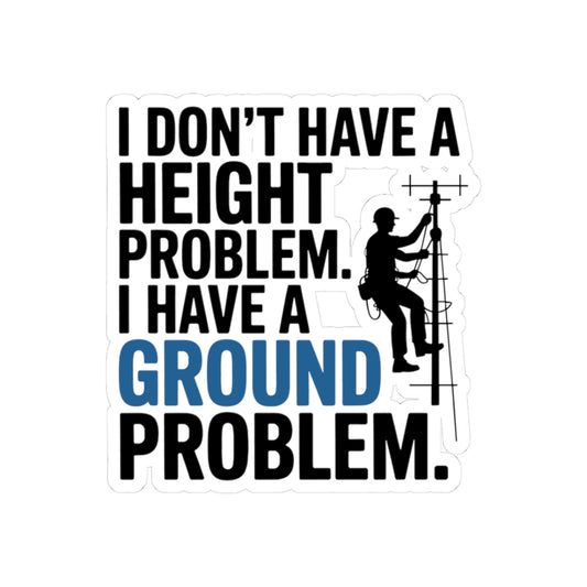 Antenna Technician Sticker - Professional Tower Vinyl Decal for Riggers, Field Engineers, and Maintenance Crew