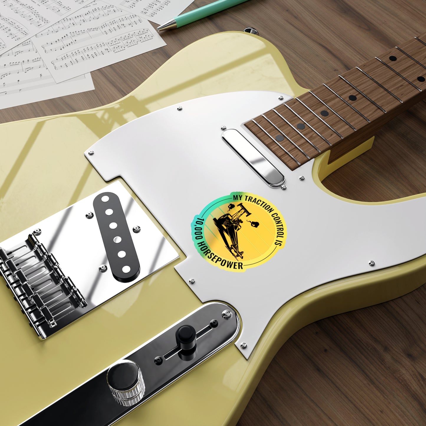 Dragster Drag Racing Holographic Stickers Vinyl – Horsepower Decal for Nitro Racing Fans