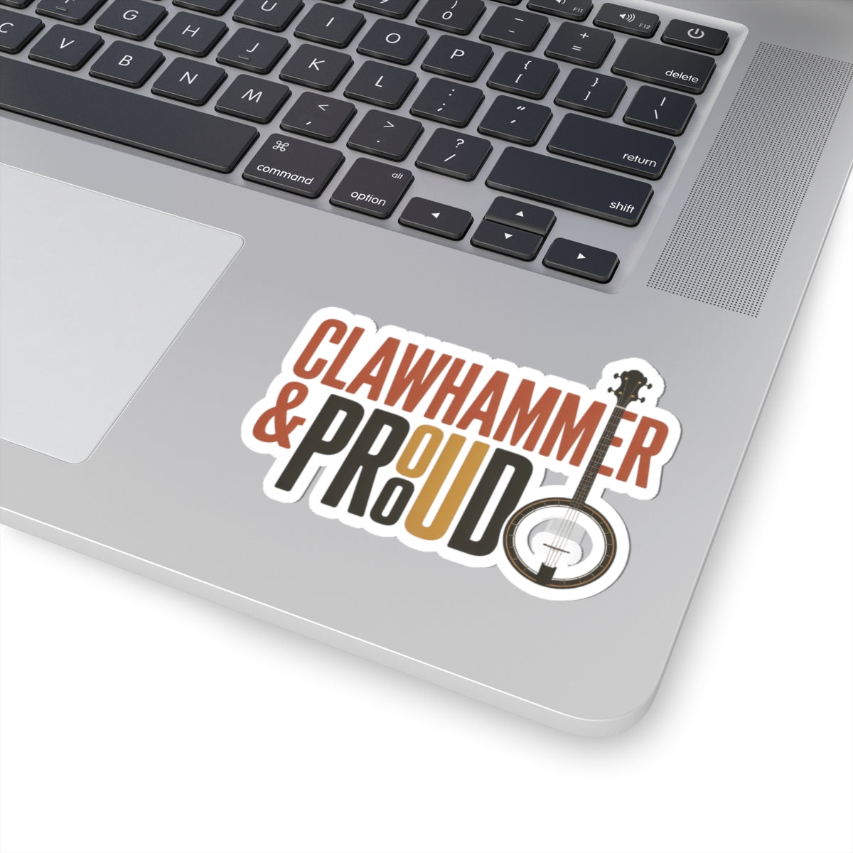 Clawhammer Banjo Sticker – Bold Pride Style Decal for Bluegrass Musicians Folk String Instrument Players