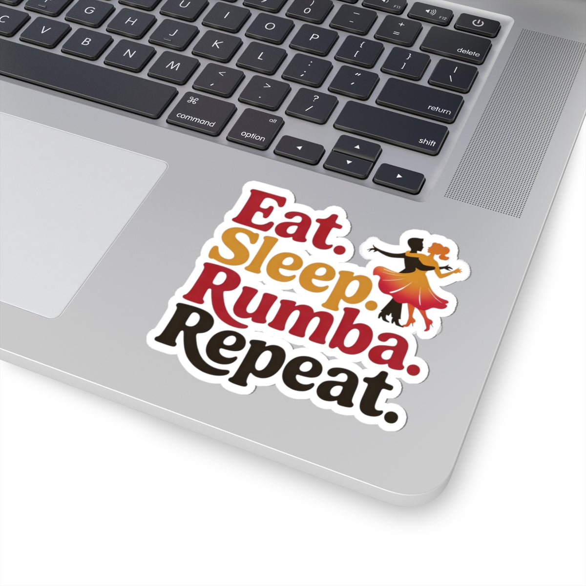 Rumba Rhythm Sticker - Dance Motto Vinyl Decal for Ballroom Dancers, Latin Dance Fans