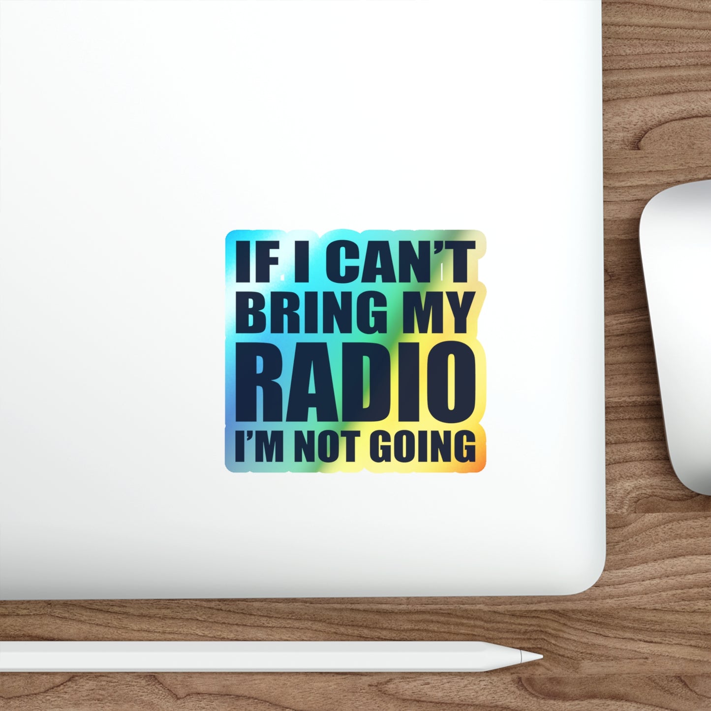 Amateur Ham Radio Operator Stickers Holographic Vinyl Decal - Portable Ops & Field Day Enthusiast