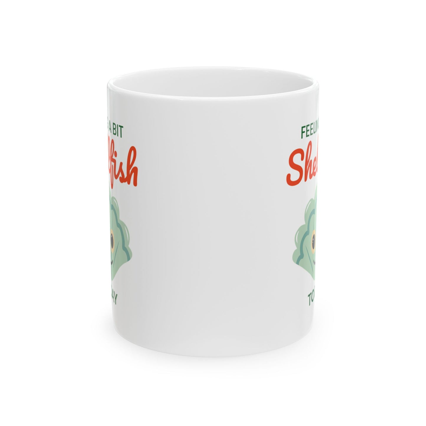 Scallop Shell Mug for Ocean Pun Lovers and Mood Expressers