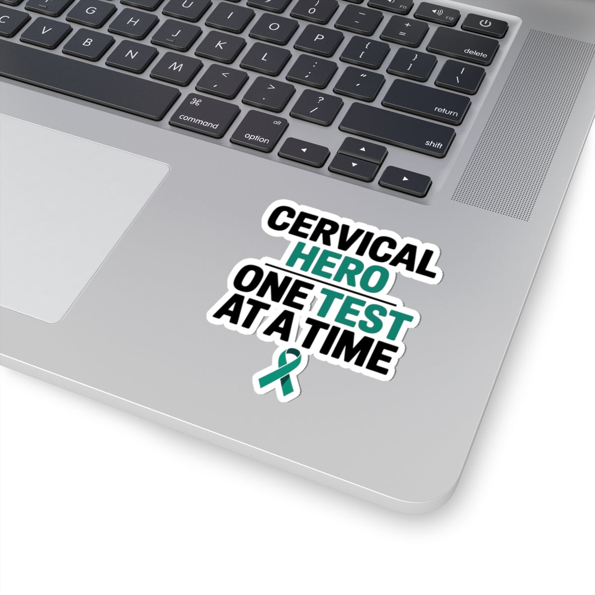 Cervical Cancer Awareness Sticker - Cervical Hero One Test Vinyl Decal for Health Advocates