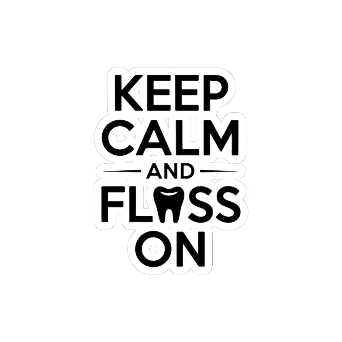 Funny Dentist Tooth Sticker - Dental Hygiene Vinyl Decal for Dentists, Hygienists & Patients