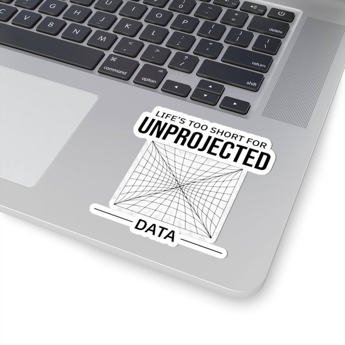 "GIS Life Sticker - Projected Data Vinyl Decal for Mappers & Analysts"