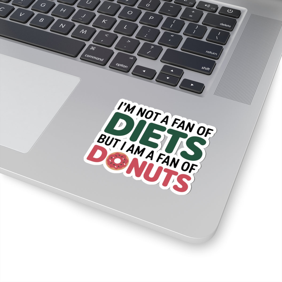 Donut Fun Dietitian Sticker - Anti-Diet Humor Vinyl Decal for Nutritionists, Therapists, Nurses