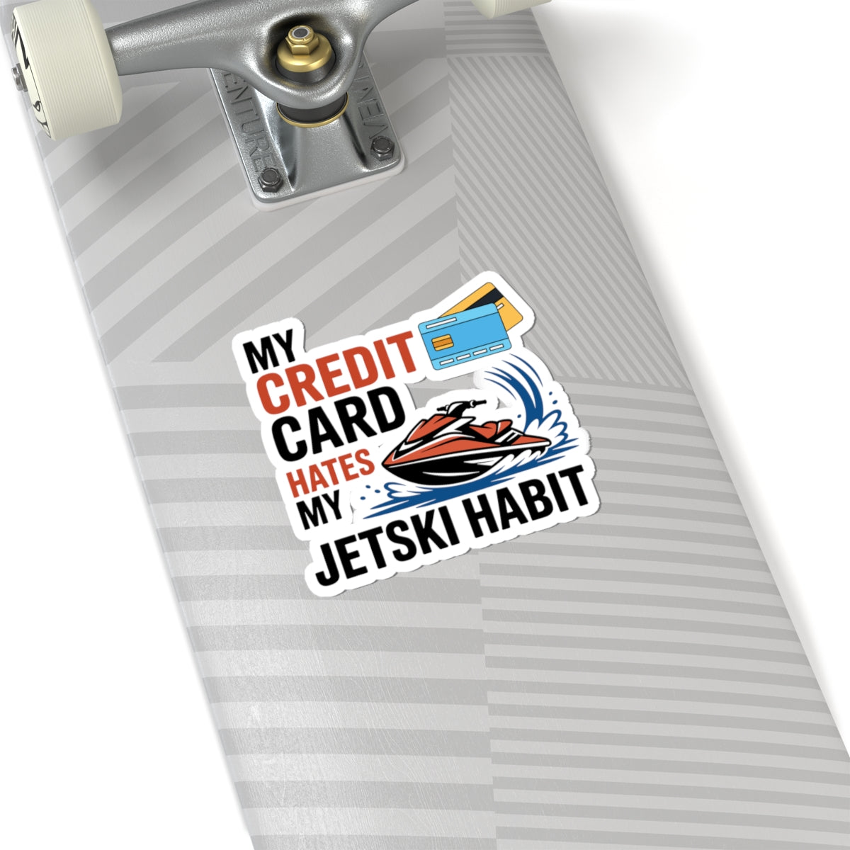 Funny Jet Ski Sticker - PWC Enthusiast Vinyl Decal for Boat Owners & Water Sports Fans