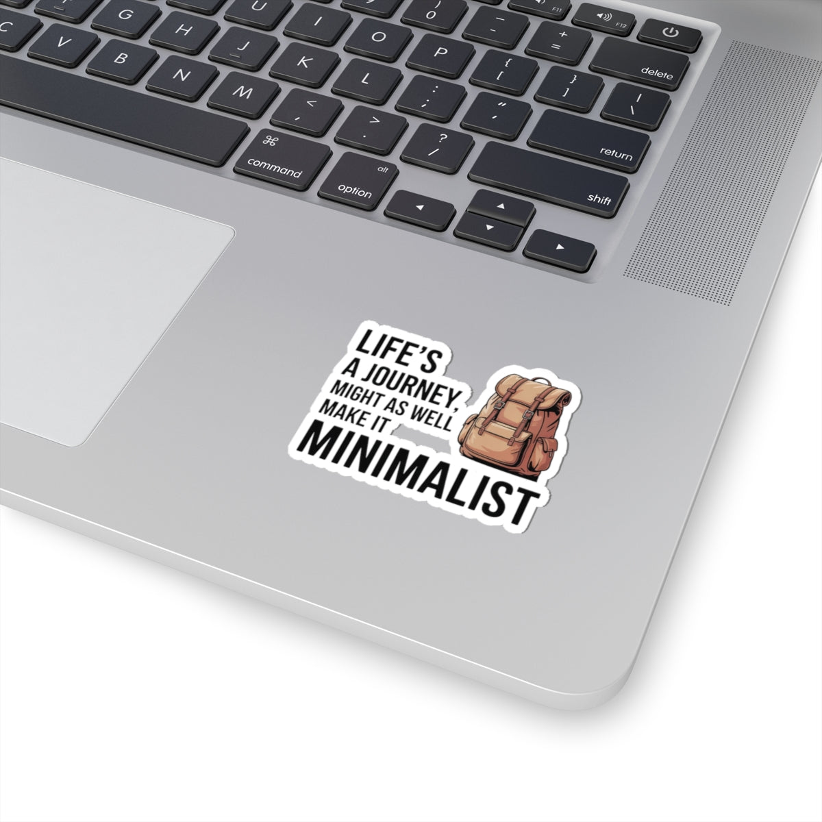 Minimalist Journey Sticker - Simple Adventure Vinyl Decal for Travelers & Essentialists