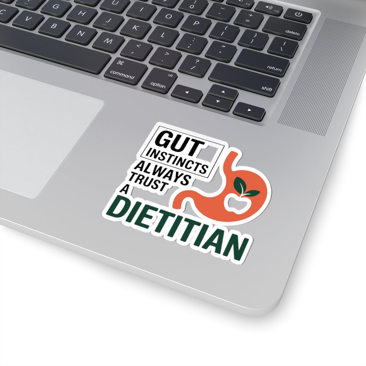 Clever Dietitian Sticker - Gut Instincts Vinyl Decal for Registered Dietitians, Nutritionists