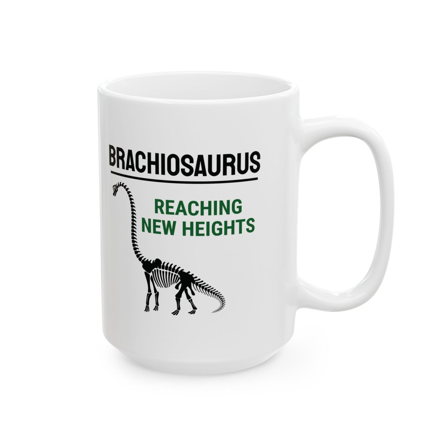 Dinosaur Fossil Mug for Sauropod Lovers Brachiosaurus Skeleton Design
