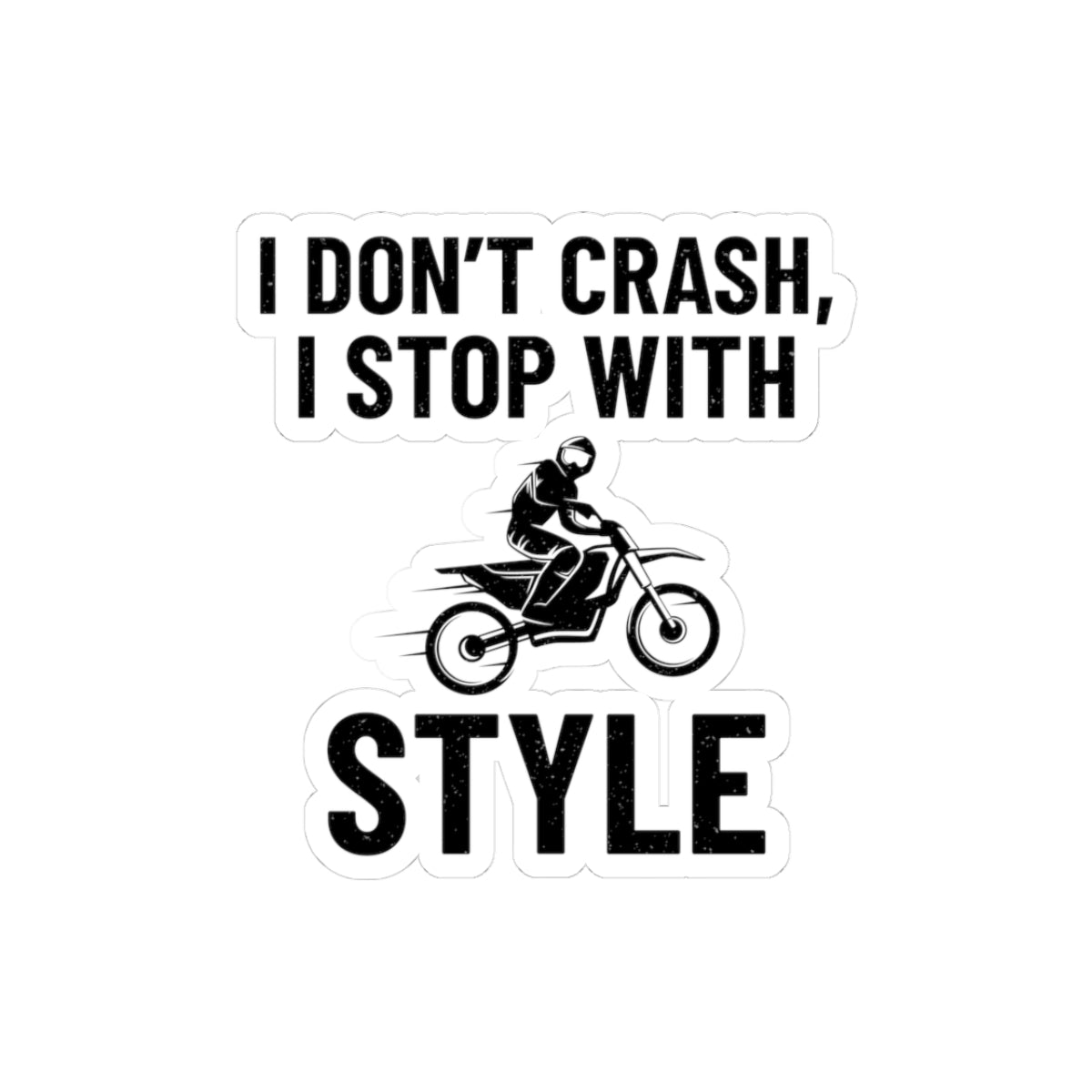 Motocross Sticker Vinyl Dirt Bike Racing Off-Road Motorcycle Decal for Stylish Riders