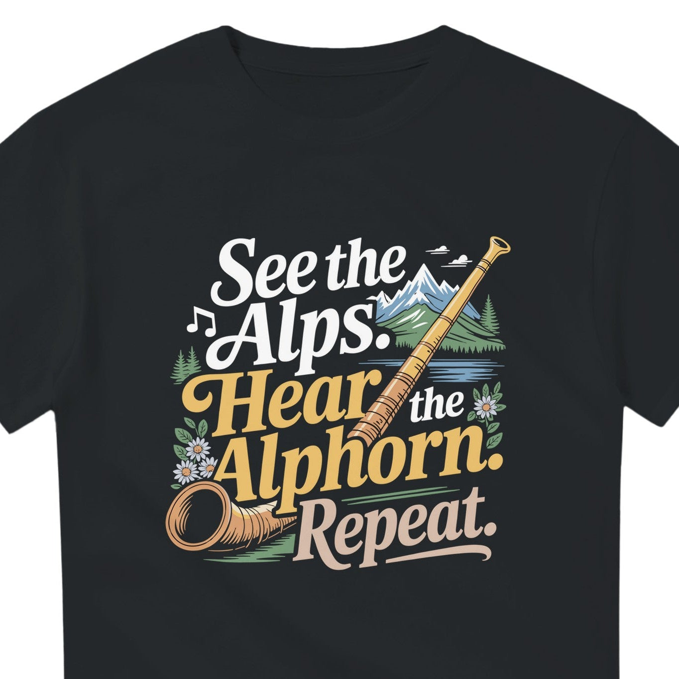Alphorn black t-shirt
