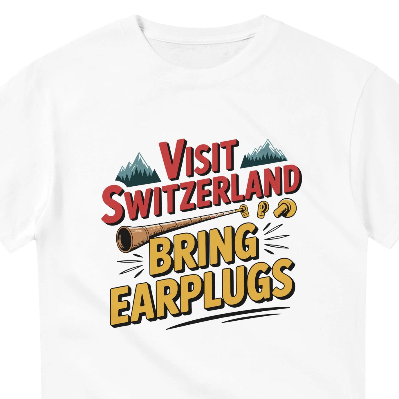 Alphorn earplugs t-shirt