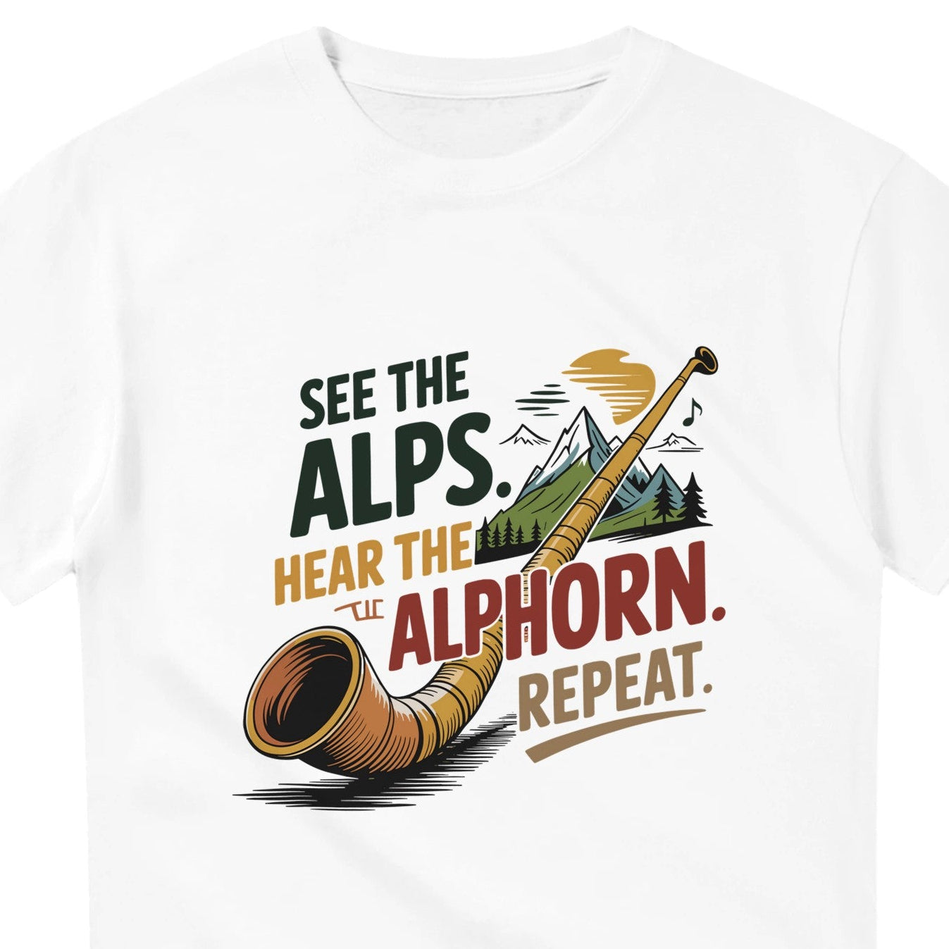 Alphorn white t-shirt