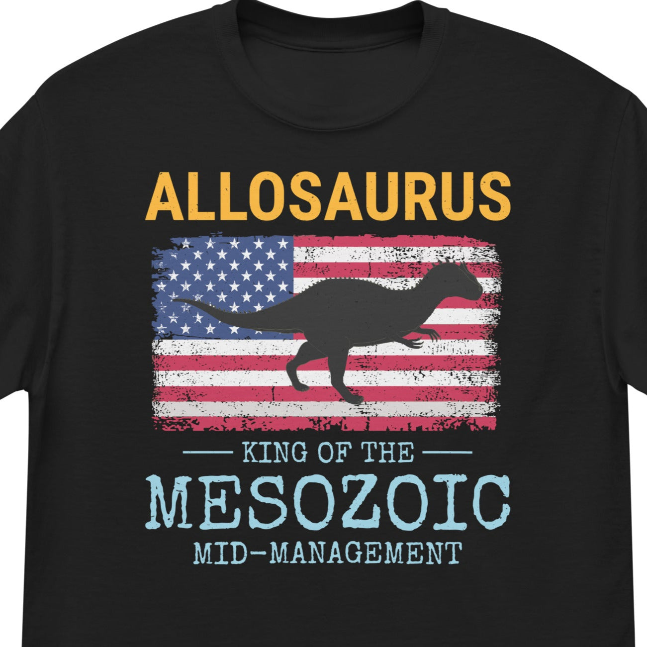 American Flag Dinosaur T-Shirt
