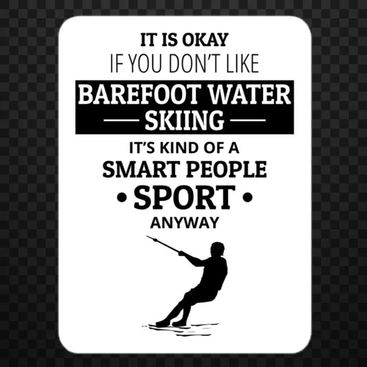 Foot Skiing Waterskiing Bare Feet Stickers 