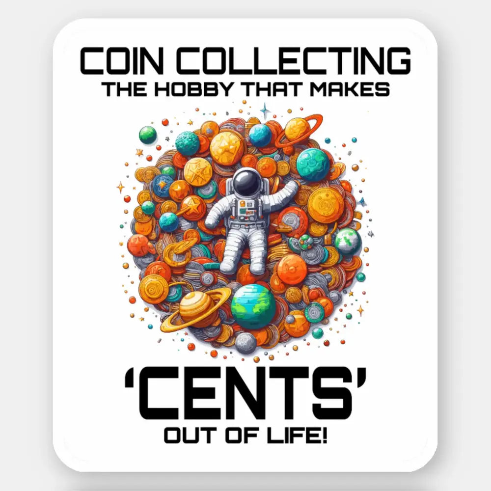 Coin Collecting Sticker 