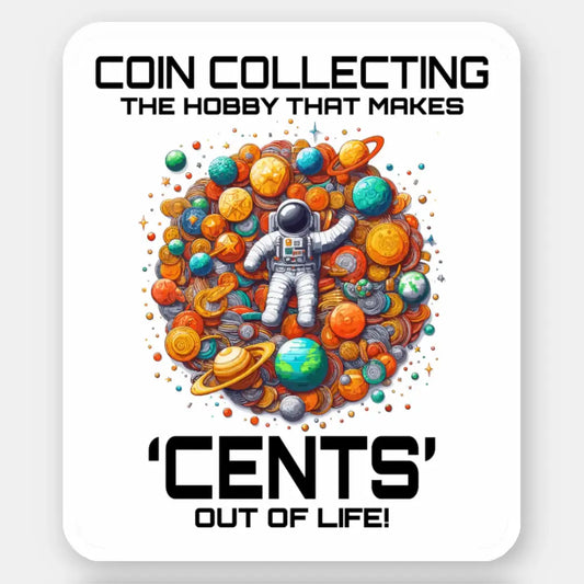 Coin Collecting Sticker 