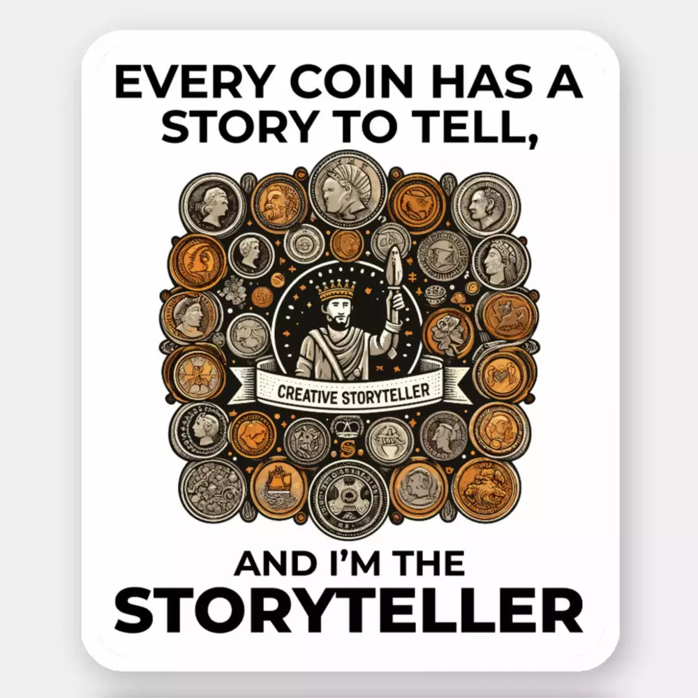 Coin Collecting Sticker: Unleash the Storyteller in You – Teeoutdoor
