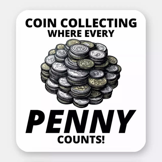 Coin Collecting Sticker 