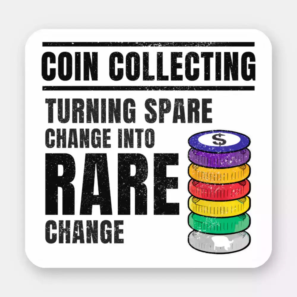 Coin Collecting Sticker 