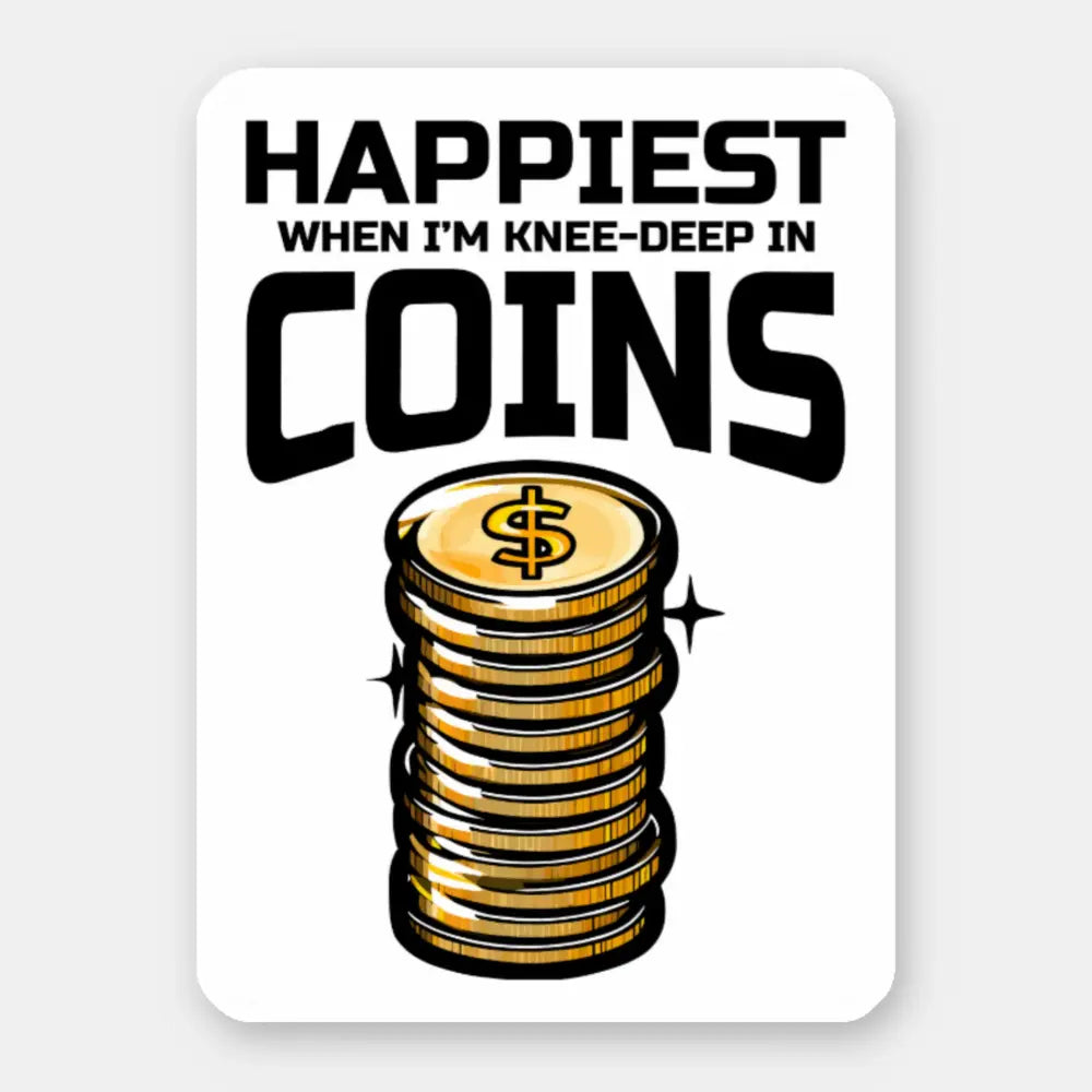 Coin Collecting Sticker 