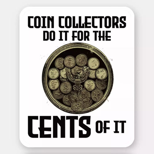 Coin Collecting Sticker 
