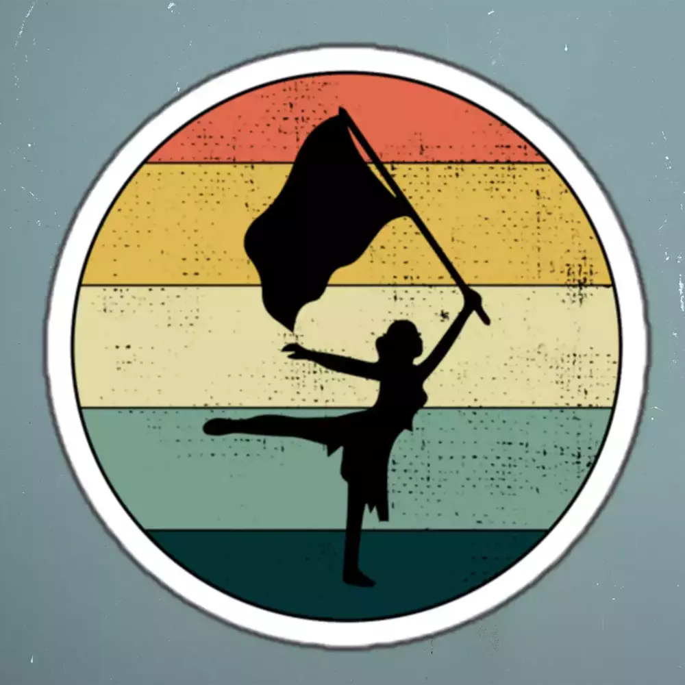 Color guard Flag Corps Sticker