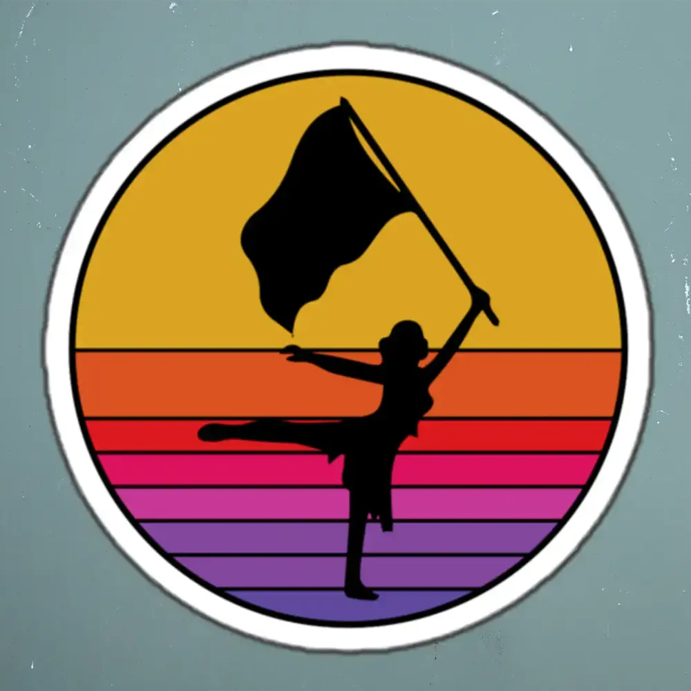 Color guard Flag Corps Sticker
