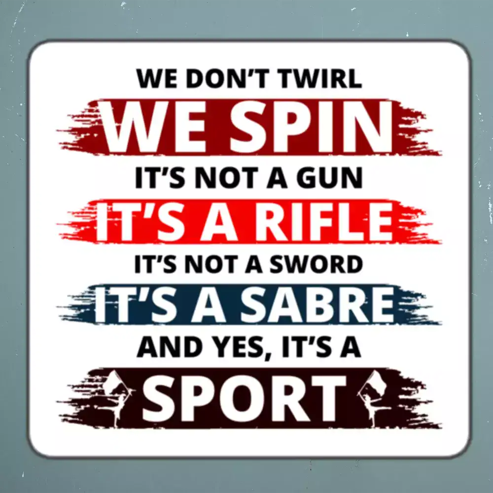 Color guard Flag Corps Sticker