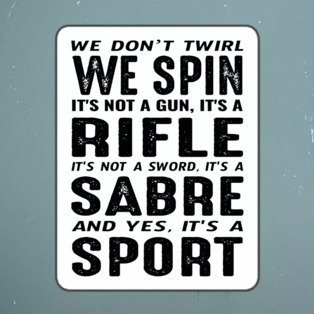 Color guard Flag Corps Sticker