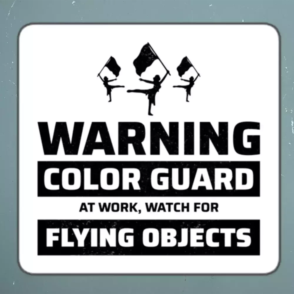 Color guard Flag Corps Sticker