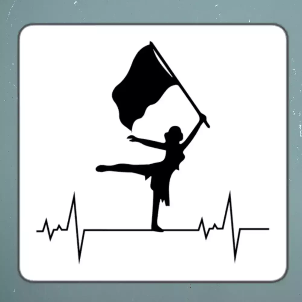 Color guard Flag Corps Sticker