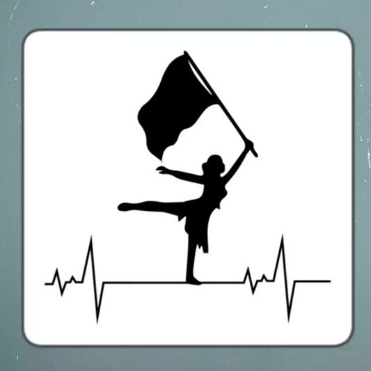 Color guard Flag Corps Sticker