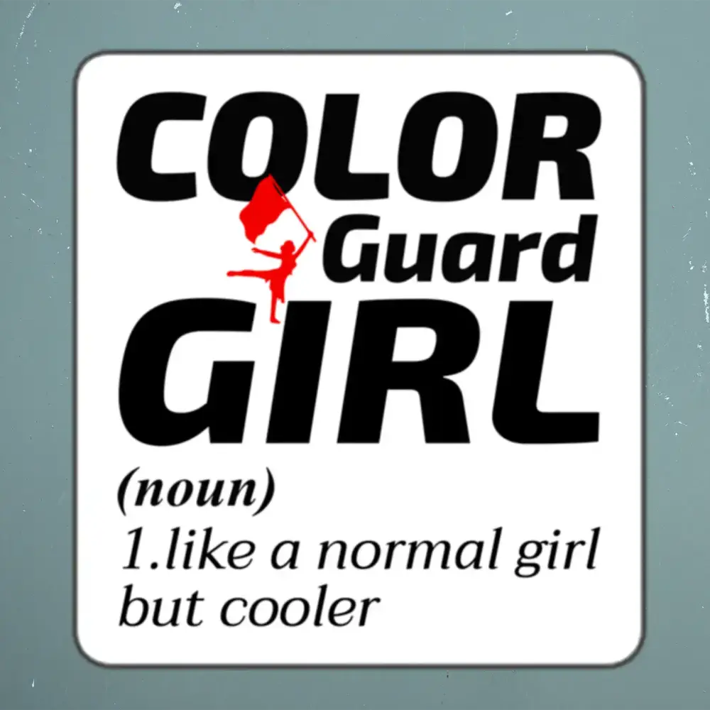 Color guard Flag Corps Sticker