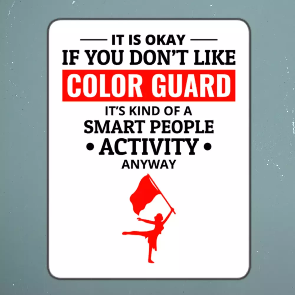Color guard Flag Corps Sticker