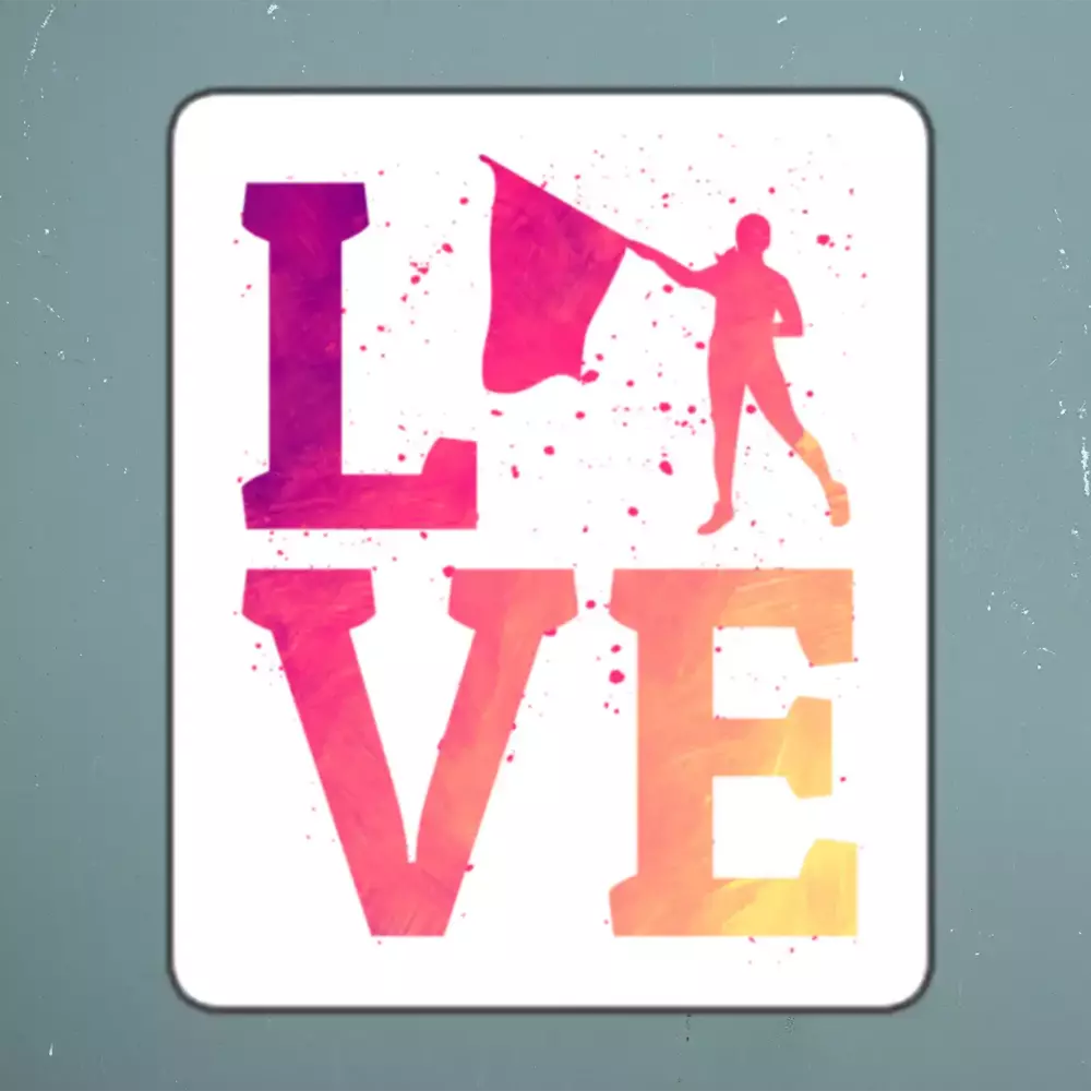 Color guard Flag Corps Sticker