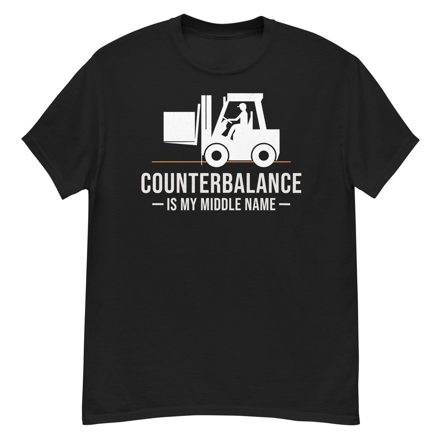 Counterbalance Forklift Operator T-Shirt - Counterbalance is My Middle Name