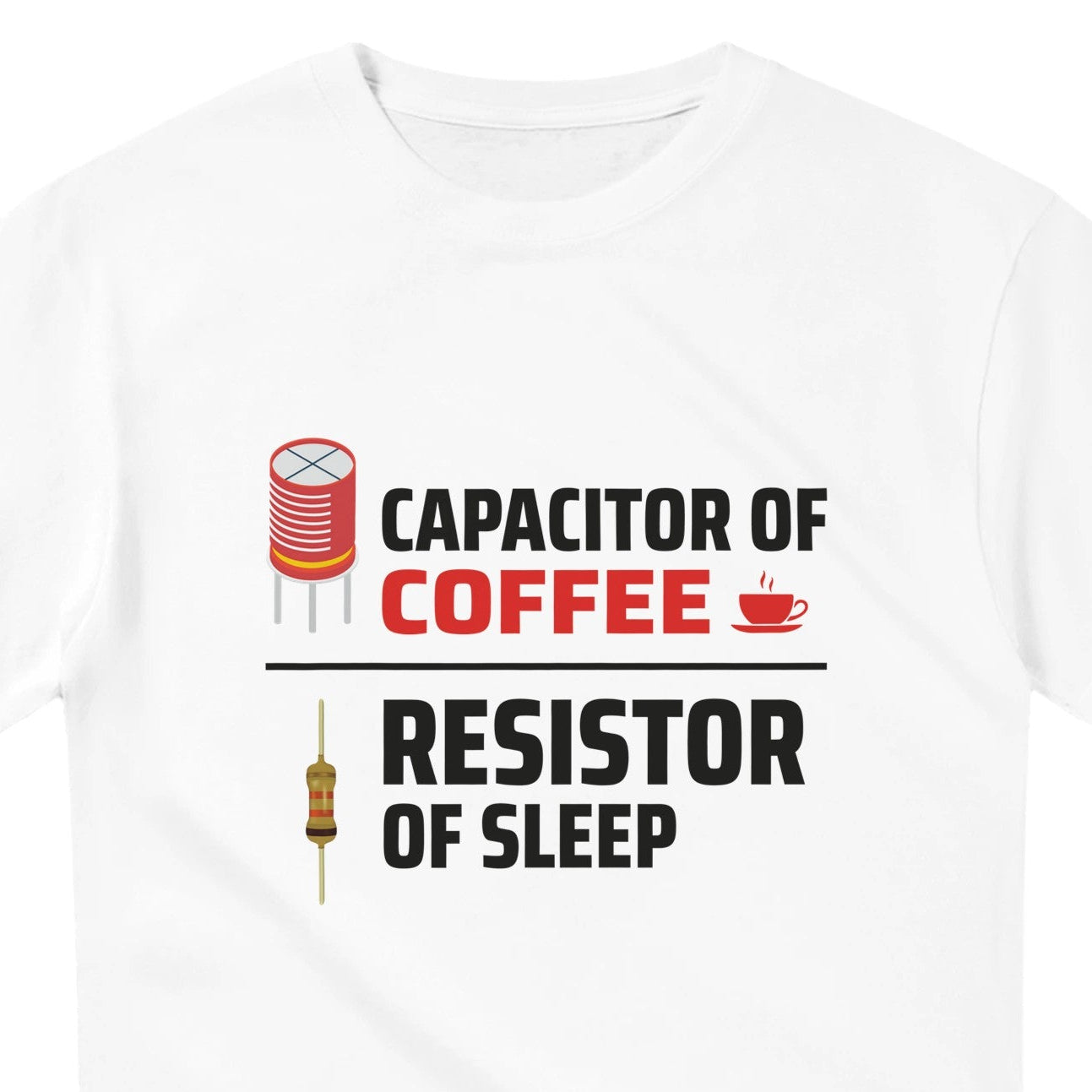 Electrician Coffee Shirt - Capacitor 