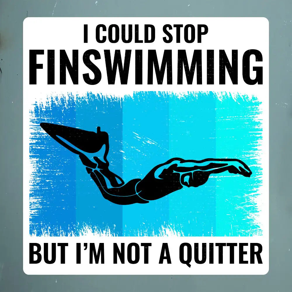 Finswimming-Swim-Sticker