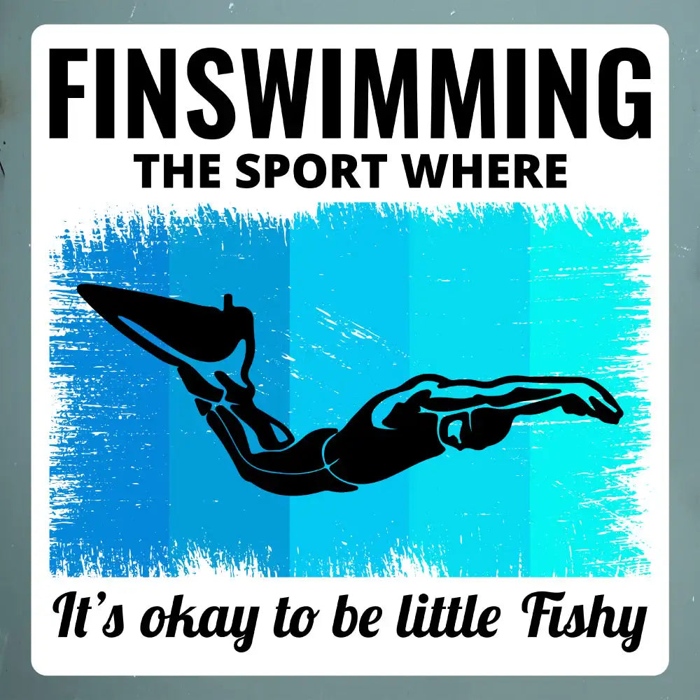 Finswimming-Swim-Sticker