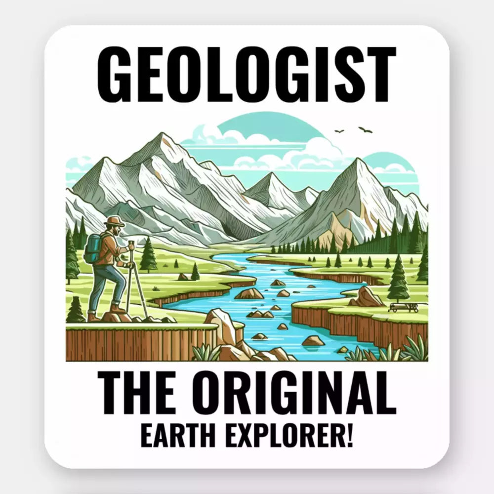 Geologist Rock Collector Funny Sticker