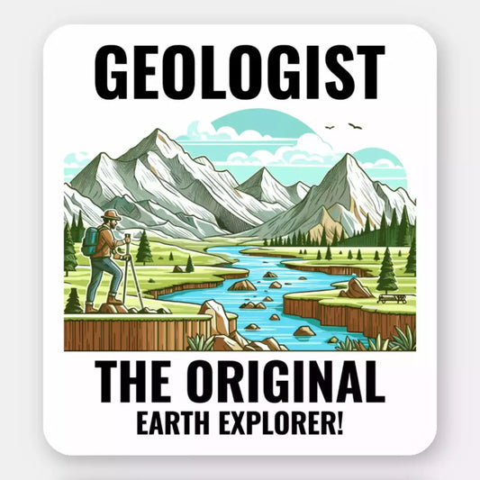 Geologist Rock Collector Funny Sticker