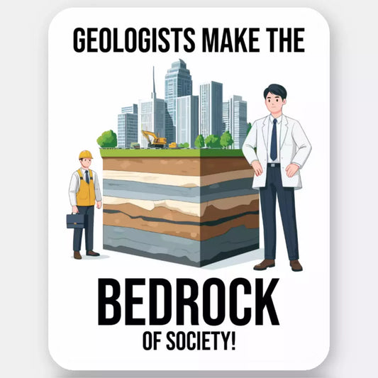 Geologist Rock Collector Funny Sticker